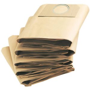 Karcher Paper Filter Dust Bags for MV and WD 3 Vacuum Cleaners Pack of 5