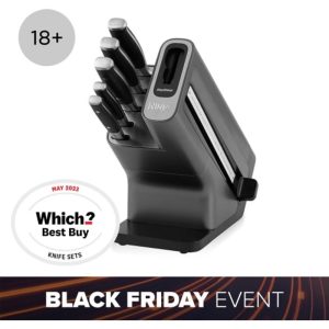 Ninja Foodi StaySharp Knife Block with Integrated Sharpener – 5-Piece Set [K32005UK]