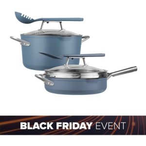 Ninja Foodi Possible Cookware Bundle - Blue Macaroon