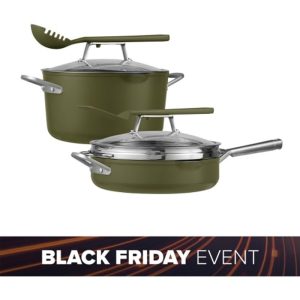 Ninja Foodi Possible Cookware Bundle - Olive Green