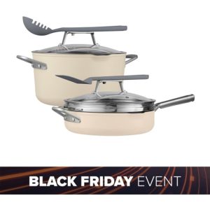Ninja Foodi Possible Cookware Bundle - Vanilla Bean