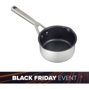 Ninja Foodi ZEROSTICK Stainless Steel 14cm Milk Pan - C60214UK