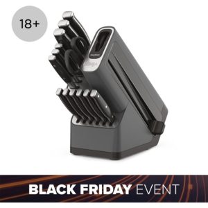 Ninja Foodi StaySharp Knife Block with Integrated Sharpener – Deluxe 14-Piece Set K32014UKDB