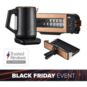 Ninja Deluxe Black & Copper Edition Toaster + Kettle Bundle KTST250UKDBCP