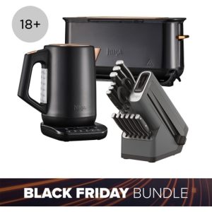 Ninja Exclusive Black Friday Toaster, Kettle & Knives Bundle - KTKB32UK
