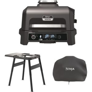 Ninja Woodfire Pro XL Electric BBQ Grill & Smoker with Stand & Cover