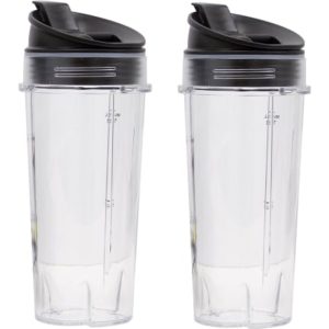 Twin Pack 470ml Cups with Sip & Seal Lids