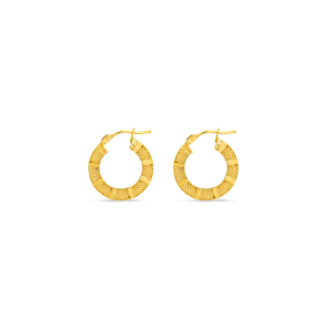 Margot Fox Jewellery Modern Edge Cleopatra Gold Hoop Earrings