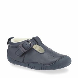 Start Rite Baby Jack, Navy leather boys t-bar buckle pre-walkers