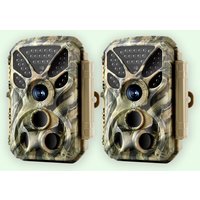 2-Pack 4K 2160P 30fps Video 32MP Photo Trail camera with audio and motion detector Night vision up to 100ft, 0.1s trigger speed, Waterproof | T326 Green