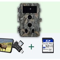Bundle: Advanced Trail camera Pack A262 with 32GB SD Card and SD Card Reader