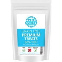 Pets Purest 100% Natural Grain Free Premium Treats - 80% Fish - 500g Bag