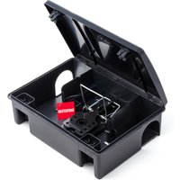 Mastertrap Rat Bait Station Box with Heavy Duty Snap Trap
