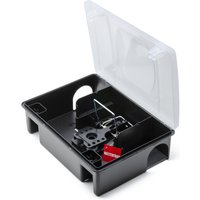 Mastertrap Clear Lid Rat Bait Station Box with Heavy Duty Snap Trap