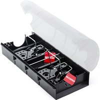 Mastertrap Clear Lid Rat Bait Station Tunnel with Dual Snap Traps