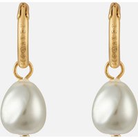 Ted Baker Periaa Gold-Tone and Faux Pearl Hoop Earrings