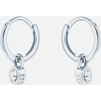 Ted Baker Sinallaa Silver-Tone Crystal Huggie Hoops