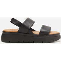 Dune London Women's Location Leather Flatform Sandals - Black - UK 6