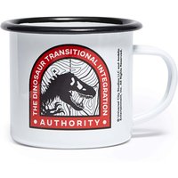 Jurassic World DTIA Badge Enamel Mug - White