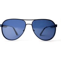 Fento Nomad Navy Recycled Steel Aviator Sustainable Sunglasses