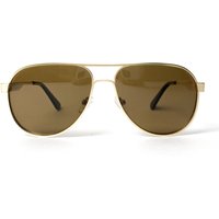 Fento Nomad Gold Recycled Steel Aviator Sustainable Sunglasses