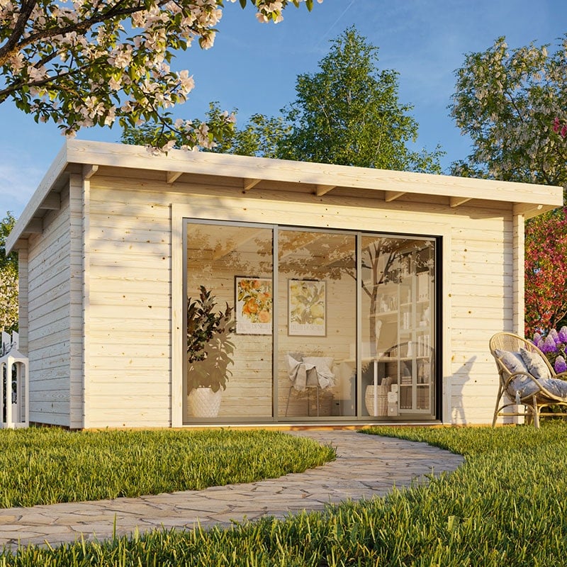 5x4.5m Plastic Log Cabin Base Kit by Buy Sheds Direct