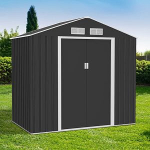 7' x 4' Lotus Hera Apex Metal Shed (2.01m x 1.21m) by Buy Sheds Direct