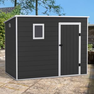 8' x 4' Lotus Oxonia Pent Plastic Shed with Floor (2.36m x 1.3m) by Buy Sheds Direct