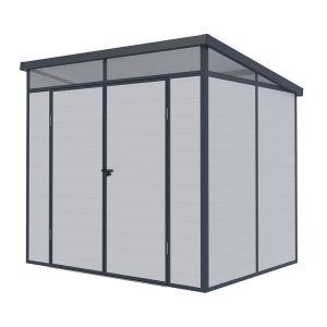 8' x 6' Lotus Canto Grey Plastic Shed (2.38m x 1.92m) by Buy Sheds Direct