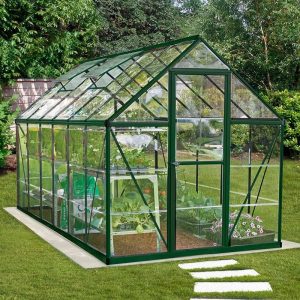 6â x 12â Palram Canopia Harmony Large Green Polycarbonate Greenhouse (1.85m x 3.70m) by Buy Sheds Direct