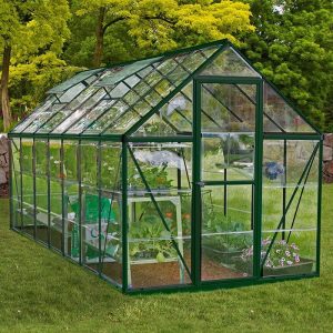 6â x 14â Palram Canopia Harmony Large Green Polycarbonate Greenhouse (1.85m x 4.26m) by Buy Sheds Direct
