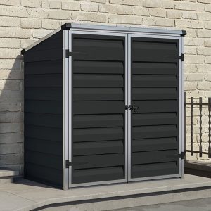 5' x 3' Palram Canopia Dark Grey Voyager Shed (1.39m x 0.9m) by Buy Sheds Direct