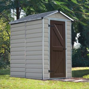 4' x 6' Palram Canopia Tan Skylight Plastic Shed (1.21m x 1.77m) by Buy Sheds Direct