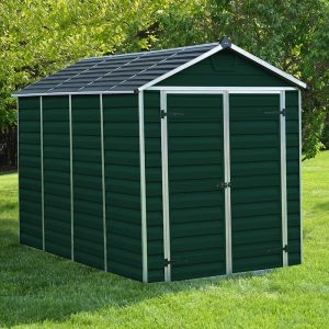 6' x 10' Palram Canopia Green Skylight Plastic Shed (1.85m x 3.04m) by Buy Sheds Direct