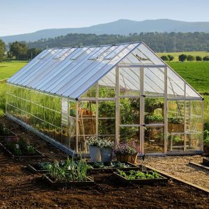 10' x 28' Palram Canopia Balance Silver Large Greenhouse (3.04m x 8.44m) by Buy Sheds Direct