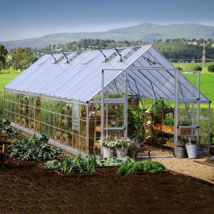 10' x 32' Palram Canopia Balance Silver Extra-Large Greenhouse (3.04m x 9.64m) by Buy Sheds Direct