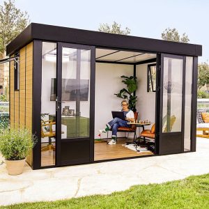 12' x 10' Palram Canopia Copenhagen Garden Office (3.51m x 2.87m) by Buy Sheds Direct