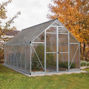 8' x 16' Palram Canopia Essence Large Walk In Aluminium Framed Greenhouse (2.44m x 4.87m) by Buy Sheds Direct