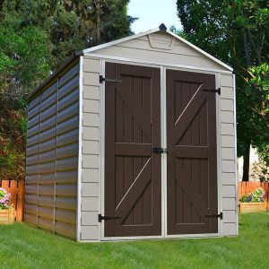 6' x 8' Palram Canopia Tan Skylight Plastic Shed (1.85m x 2.29m) by Buy Sheds Direct