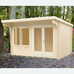 Shire Belgravia 3.6m x 2.4m Log Cabin (28mm) by Buy Sheds Direct