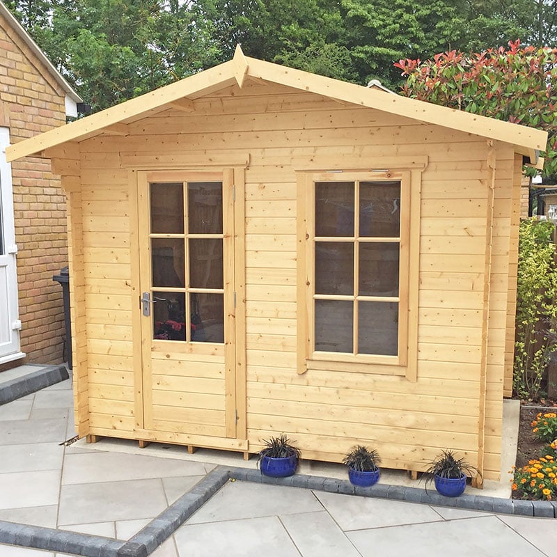 Shire Bucknells 3m x 3m Log Cabin Summerhouse (28mm) by Buy Sheds Direct