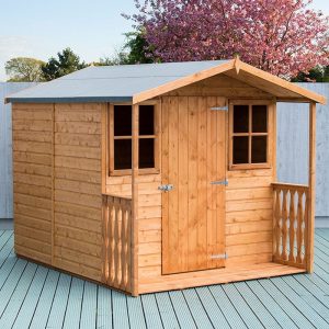 7' x 9' Shire Casita Wooden Summerhouse including Veranda (2.16m x 2.72m) by Buy Sheds Direct