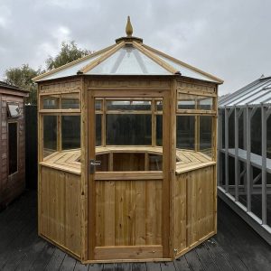 7'10 x 7'10 Coppice Thetford Octagonal Wooden Greenhouse (2.39m x 2.39m) by Buy Sheds Direct