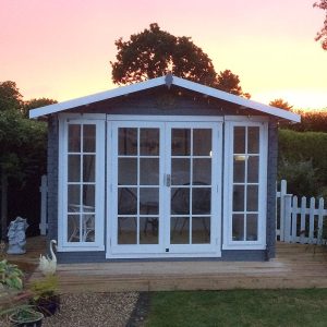 Shire Epping 3.6m x 3.6m Log Cabin Summerhouse (28mm) by Buy Sheds Direct