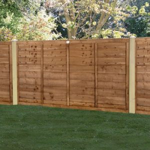 Forest 6' x 3' Brown Pressure Treated Super Lap Fence Panel (1.83m x 0.91m) by Buy Sheds Direct