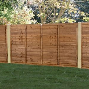 Forest 6' x 4' Brown Pressure Treated Super Lap Fence Panel (1.83m x 1.22m) by Buy Sheds Direct