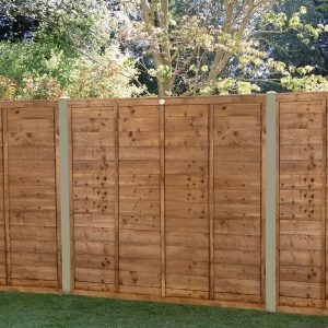 Forest 6' x 5' Brown Pressure Treated Super Lap Fence Panel (1.83m x 1.52m) by Buy Sheds Direct