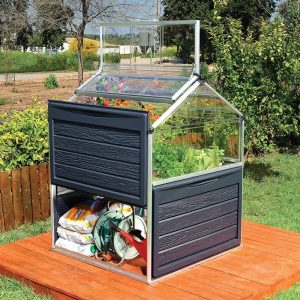 4' x 4' Palram Canopia Plant Inn Raised Bed Small Mini Greenhouse (1.18m x 1.18m) by Buy Sheds Direct