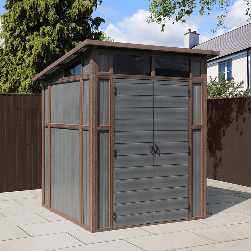 7â x 7â Mercia Premium Composite Pent Shed (2.03m x 2.08m) by Buy Sheds Direct