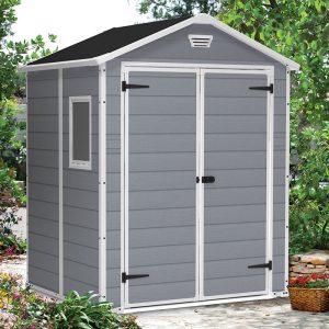 6' x 5' Keter Manor Plastic Garden Shed (1.85m x 1.52m) by Buy Sheds Direct